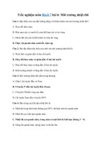 Tải Trắc nghiệm Địa lí 7 bài 6 - Môi trường nhiệt đới