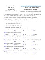 Tải Đề thi thử THPT Quốc gia năm 2020 môn Hóa học Sở GD&ĐT Tiền Giang - Đề thi thử THPT Quốc gia môn Hóa