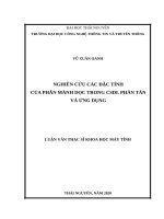 Nghiên cứu các đặc tính của phân mảnh dọc trong cơ sở dữ liệu phân tán và ứng dụng 