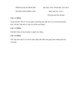 Tải Đề thi khảo sát chất lượng đầu năm lớp 7 môn Ngữ văn năm 2013 - 2014 trường THCS Bình Châu, Quảng Ngãi - Đề kiểm tra đầu năm môn Văn lớp 7 có đáp án