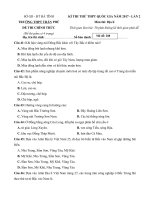 Tải Đề thi thử THPT Quốc gia năm 2017 môn Địa lý trường THPT Trần Phú, Hà Tĩnh (Lần 2) - Đề thi thử THPT Quốc gia 2017 môn Địa có đáp án