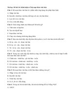 Tải Trắc nghiệm Tin học 10 bài 14 - Khái niệm về hệ soạn thảo văn bản