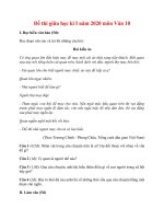 Tải Đề thi giữa học kì I năm 2020 môn Văn 10 (Đề 5) - Đề kiểm tra giữa học kì 1 môn Ngữ Văn lớp 10 có đáp án