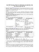 Tải Giải bài tập VBT Sinh học lớp 9 bài 43: Ảnh hưởng của nhiệt độ và độ ẩm lên đời sống sinh vật - Giải bài tập môn Sinh học lớp 9