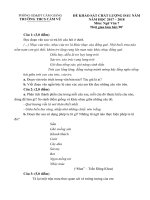 Tải Đề thi khảo sát chất lượng đầu năm môn Ngữ văn lớp 7 trường THCS Cẩm Vũ, Hải Dương năm học 2017 - 2018 - Đề kiểm tra đầu năm môn Văn 7 có đáp án