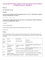 Tải Giải bài tập SGK Tiếng Anh lớp 7 Chương trình mới Unit 6: SKILLS 2, LOOKING BACK - PROJECT - Để học tốt tiếng Anh 7 Thí điểm Unit 6: THE FIRST UNIVERSITY IN VIETNAM