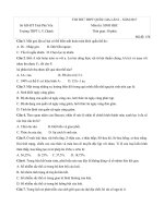 Tải Đề thi thử THPT Quốc gia năm 2017 môn Sinh học trường THPT chuyên Lương Văn Chánh, Phú Yên - Đề thi thử đại học môn Sinh học năm 2017 có đáp án