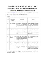 Tải Giải bài tập SGK Địa lý 8 bài 6 - Thực hành: Đọc, phân tích lược đồ phân bố dân cư và các thành phố lớn của châu Á