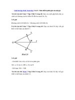 Tải Giải bài tập SGK Toán lớp 7 bài 5: Tính chất tia phân giác của một góc - Giải bài tập SGK Toán lớp 7 bài 5