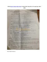 Tải Đề thi học kì 2 lớp 9 môn Toán Trường THCS thị trấn Cô Tô năm học 2019 - 2020 - Đề kiểm tra học HK2 môn Toán lớp 9