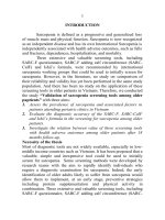 Nghiên cứu áp dụng một số phương pháp sàng lọc sarcopenia ở người bệnh cao tuổi 