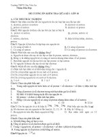 Hóa học CB k10 đề cương giữa kì i 