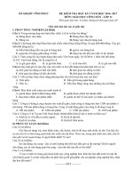 Tải Đề thi học kì 1 môn Giáo dục công dân lớp 11 Sở GD&ĐT Vĩnh Phúc năm học 2016 - 2017 - Đề kiểm tra học kì I môn GDCD lớp 11 có đáp án