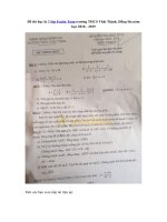 Tải Đề thi học kì 2 lớp 8 môn Toán trường THCS Thái Thịnh, Đống Đa năm học 2018 - 2019 - Đề thi Toán lớp 8 học kì 2 năm 2019