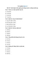 Tải Trắc nghiệm Địa 12 bài 30: Vấn đề phát triển ngành giao thông vận tải và thông tin liên lạc - Trắc nghiệm Địa lí 12 có đáp án