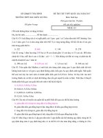 Tải Đề thi thử THPT Quốc gia năm 2017 môn Sinh học trường THPT Bắc Kiến Xương, Thái Bình - Đề thi thử đại học môn Sinh học năm 2017 có đáp án