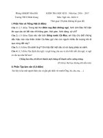 Tải Đề thi học kì 2 môn Ngữ văn lớp 6 trường THCS Bình Giang, Kiên Giang năm học 2016 - 2017 - Đề kiểm tra học kì II môn Văn lớp 6 có đáp án