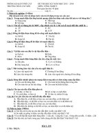 Tải Đề thi học kì 1 môn Công nghệ lớp 9 trường THCS Cát Sơn, Phù Cát năm 2013 - 2014 - Đề thi học kì I môn Công nghệ lớp 9 có đáp án