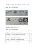 Tải Giải SBT Công nghệ lớp 8 bài 24: Khái niệm về chi tiết máy và lắp ghép - Giải Sách bài tập Công nghệ 8 bài 24