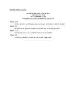 Tải Đề thi học kì 2 môn Sinh học lớp 7 phòng GD&ĐT Cam Lộ, Quảng Trị năm 2015 - 2016 - Đề kiểm tra học kì II môn Sinh học lớp 7 có đáp án