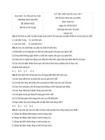 Tải Đề thi thử THPT Quốc gia năm 2017 môn Sinh học trường THPT Chuyên Đại học Sư phạm Hà Nội (Lần 5) - Đề thi thử đại học môn Sinh học năm 2017 có đáp án