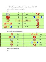Tải Đề thi Violympic Toán lớp 1 vòng 4 năm học 2016 - 2017 - Đề thi giải Toán trên mạng lớp 1 có đáp án
