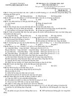 Tải Đề KSCL Sinh học 12 năm 2018 - 2019 trường THPT Trần Hưng Đạo - Vĩnh Phúc lần 1 - Đề khảo sát chất lượng Sinh học 12 có đáp án