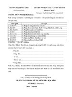 Tải Đề kiểm tra học kì 2 môn Lịch sử lớp 8 năm học 2014-2015 trường THCS Đông Kinh, Lạng Sơn - Đề thi học kì II môn Lịch sử lớp 8 có đáp án