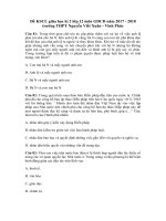 Tải Đề KSCL giữa học kì 2 lớp 12 môn GDCD năm 2017 - 2018 trường THPT Nguyễn Viết Xuân - Vĩnh Phúc - Đề thi giữa học kì 2 GDCD 12 có đáp án