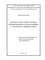 Vệc sử dụng giáo cụ trực quan trong giảng dạy ngữ pháp cho học sinh nghiên cứu tại một trường tiểu học