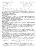 Tải Đề thi vào lớp 10 môn Hóa học (Chuyên) trường THPT chuyên Gia Lai năm học 2017 - 2018 - Đề thi tuyển sinh vào lớp 10 môn Hóa năm 2017