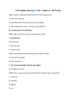 Tải Trắc nghiệm Địa lí 7 bài 3 - Quần cư - Đô thị hóa