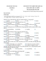 Tải Đề thi thử THPT Quốc gia năm 2020 môn Hóa học Sở GD&ĐT Ninh Bình lần 2 - Đề thi THPT Quốc gia 2020 môn Hóa có đáp án