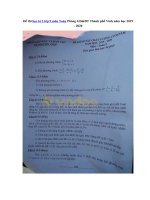 Tải Đề thi học kì 2 lớp 9 môn Toán Phòng GD&ĐT Thành phố Vinh năm học 2019 - 2020 - Đề kiểm tra học HK2 môn Toán lớp 9 có đáp án