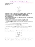 Tải Chuyên đề hình lăng trụ đứng Toán lớp 8 - Bài tập ôn tập Hình học chương 4 Toán 8