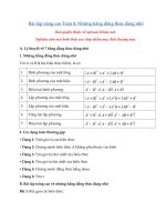 Tải Bài tập Những hằng đẳng thức đáng nhớ nâng cao - Giải Toán 8 Chương 1 Đại số