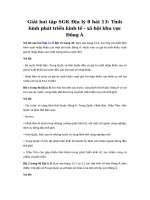 Tải Giải bài tập SGK Địa lý 8 bài 13 - Tình hình phát triển kinh tế - xã hội khu vực Đông Á