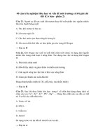 Tải 40 câu trắc nghiệm Hóa học và vấn đề môi trường có lời giải chi tiết (Cơ bản - phần 2) - Để học tốt môn Hóa học lớp 12