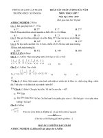 Tải Đề thi khảo sát chất lượng đầu năm môn Toán lớp 7 trường THCS Xuân Hòa, Vĩnh Phúc năm học 2016 - 2017 - Đề kiểm tra chất lượng đầu năm môn Toán lớp 7 có đáp án