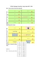 Tải Đề thi Violympic Toán lớp 1 vòng 4 năm 2015 - 2016 - Đề thi giải Toán trên mạng lớp 1 có đáp án