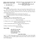 Tải Đề thi khảo sát chất lượng đầu năm môn Ngữ văn lớp 7 trường THCS Ngọc Châu, Hải Dương năm học 2016 - 2017 - Đề kiểm tra đầu năm môn Văn 7 có đáp án