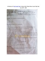 Tải Đề thi học kì 2 lớp 9 môn Toán Trường THCS Phước Bửu, Xuyên Mộc năm học 2019 - 2020 - Đề kiểm tra học HK2 môn Toán lớp 9