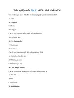 Tải Trắc nghiệm Địa lí 7 bài 30 - Kinh tế châu Phi