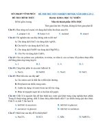 Tải Đề thi thử THPT Quốc gia năm 2020 môn Hóa học Sở GD&ĐT Vĩnh Phúc lần 2 - Đề thi thử THPT Quốc gia môn Hóa có đáp án