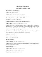 Tải Đề thi Violympic Toán lớp 6 vòng 3 năm 2015 - 2016 - Đề thi giải Toán qua mạng lớp 6 có đáp án