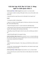 Tải Giải bài tập SGK Địa lý 8 bài 3 - Sông ngòi và cảnh quan châu Á