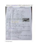 Tải Đề thi học kì 2 lớp 9 môn Toán Sở GD&ĐT Nam Định năm học 2019 - 2020 - Đề kiểm tra học HK2 môn Toán lớp 9 có đáp án