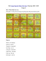 Tải Đề Thi Trạng Nguyên Tiếng Việt Lớp 3 Vòng 12 năm 2018 - 2019 - Đề thi Trạng Nguyên Tiếng Việt lớp 3 có đáp án