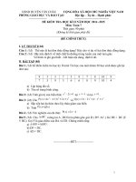 Tải Đề thi học kì 2 môn Toán lớp 7 năm học 2014 - 2015 Phòng GD - ĐT Tân Châu, Tây Ninh - Đề thi học kỳ 2 môn Toán 7 có đáp án