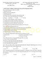 Tải Đề thi học sinh giỏi cấp trường môn Vật lý 11 năm học 2017-2018 trường THPT A Hải Hậu, Nam Định - Đề thi hsg môn Vật lý 11 có đáp án